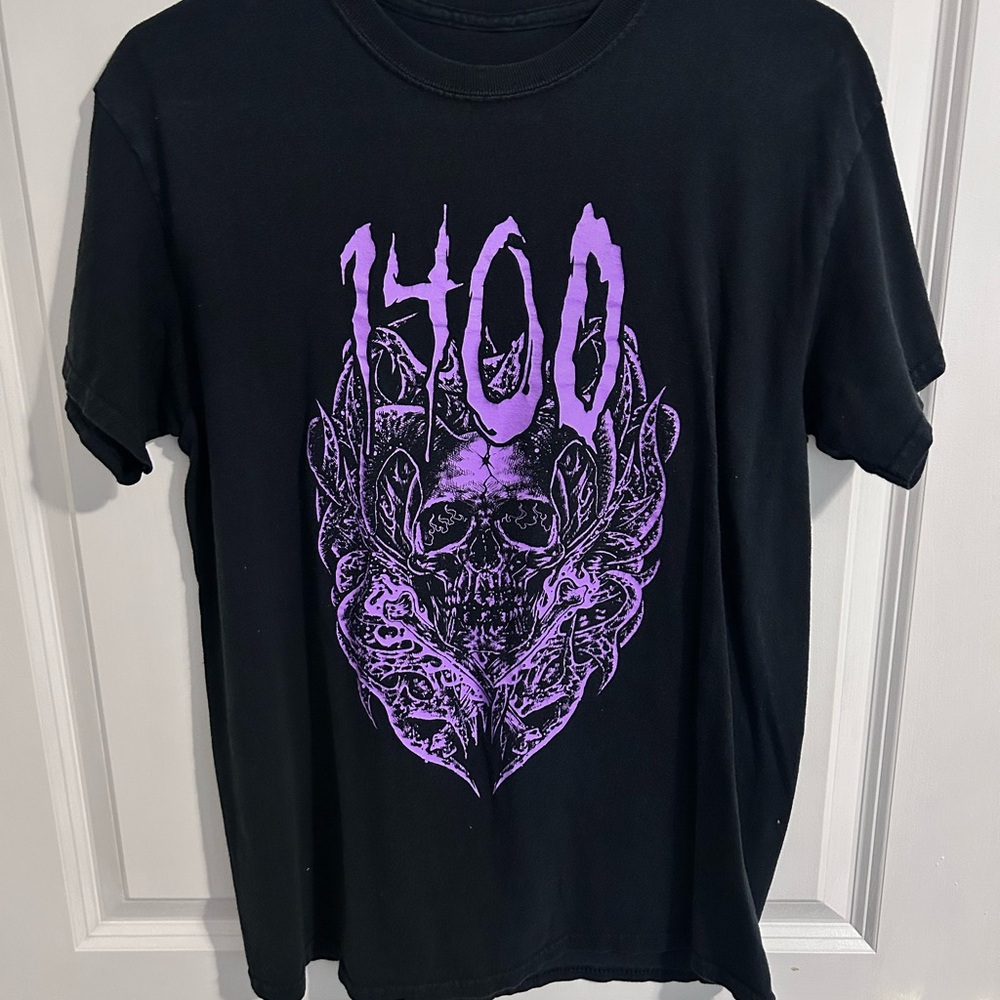 Black 1400 Trippie Red Tee with Purple Graphic